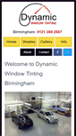 Mobile Screenshot of dynamictinting.co.uk