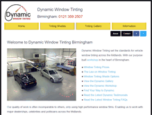 Tablet Screenshot of dynamictinting.co.uk